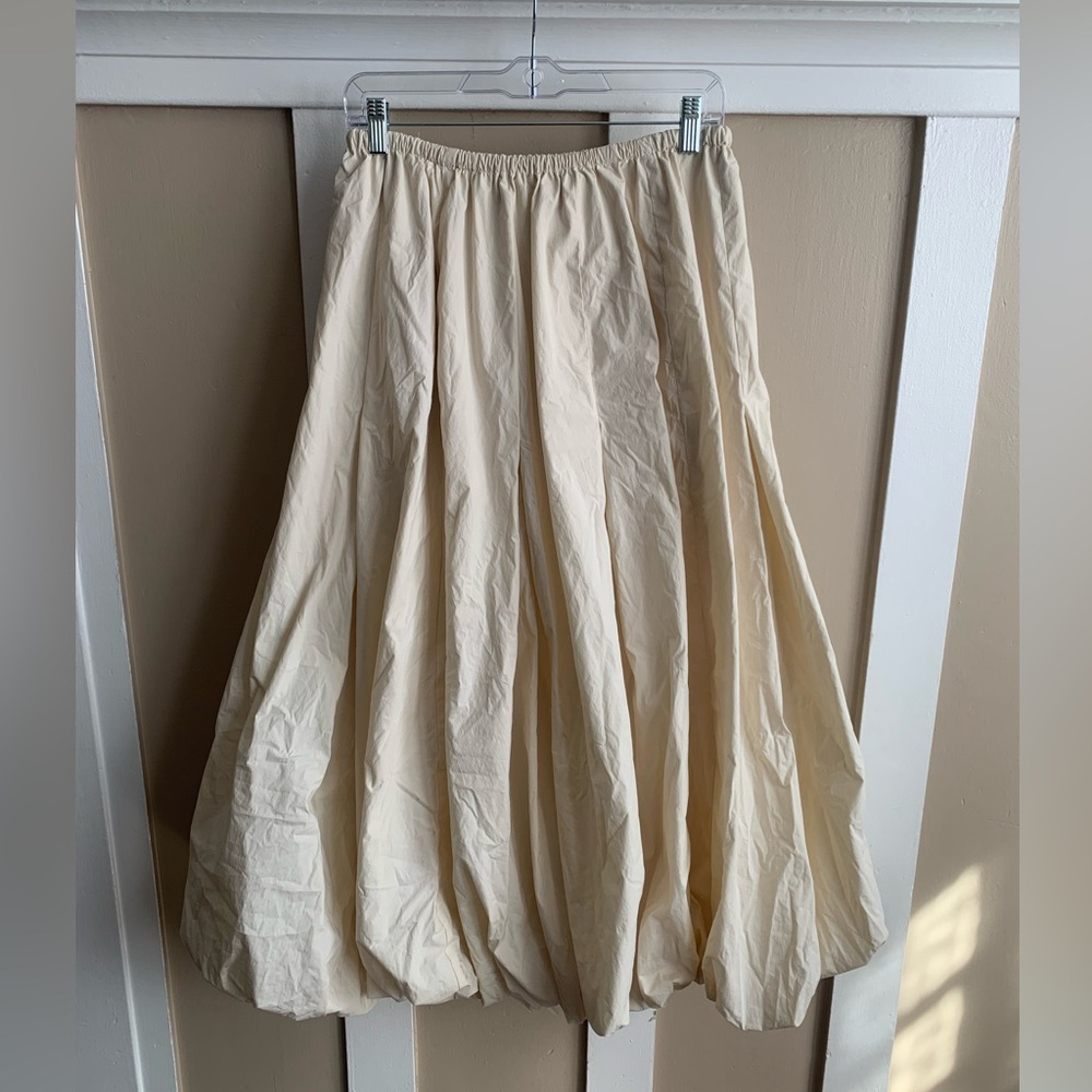 Pleated maxi skirt